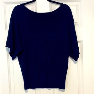 Ann Taylor Navy Blue Knit Top
